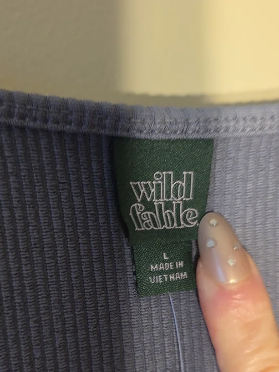 Wild Fable Women's Ribbed Scoop Neck Jumpsuit in Dusty Blue - Picture 6 of 9